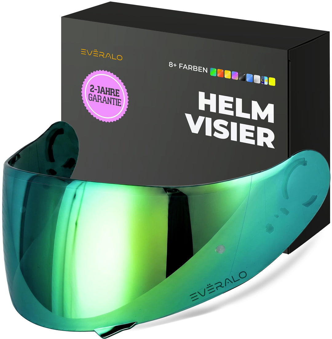 kompatibel mit Visier Shoei Gt Air - Gt Air 2 - Neotec - Opticson - Cns 1 (Grun Chrom), Grun Chrom
