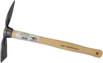 SHW-FIRE Handhacke, stabile geschmiedete Hacke für den Garten, Breit- und Herzblatt, 40cm kurzer erg