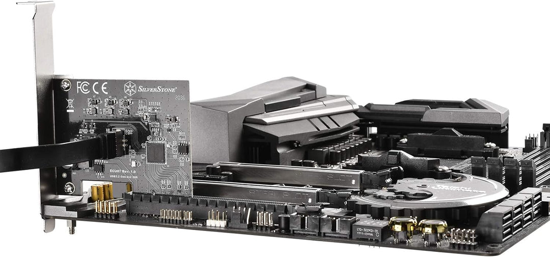 SilverStone Technology SST-ECU07 - SuperSpeed-20Gbps-Interne-USB-3.2-Type-C-Key-A-Gen-2x2-PCIe-Host-