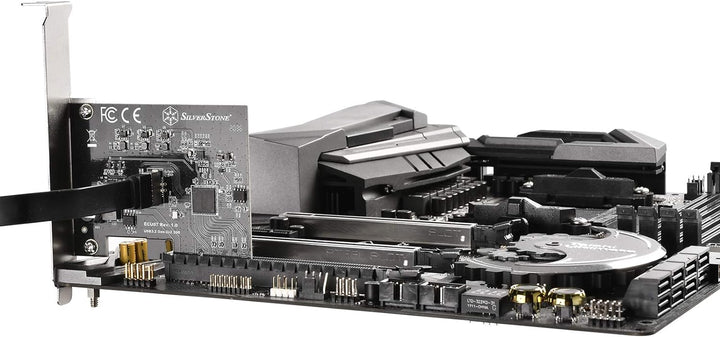 SilverStone Technology SST-ECU07 - SuperSpeed-20Gbps-Interne-USB-3.2-Type-C-Key-A-Gen-2x2-PCIe-Host-