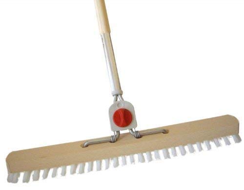 Schrubber PPN 40 cm weiss - 4-Loch (10 Stück, MIT Stiel) 10 MIT Stiel, 10 MIT Stiel