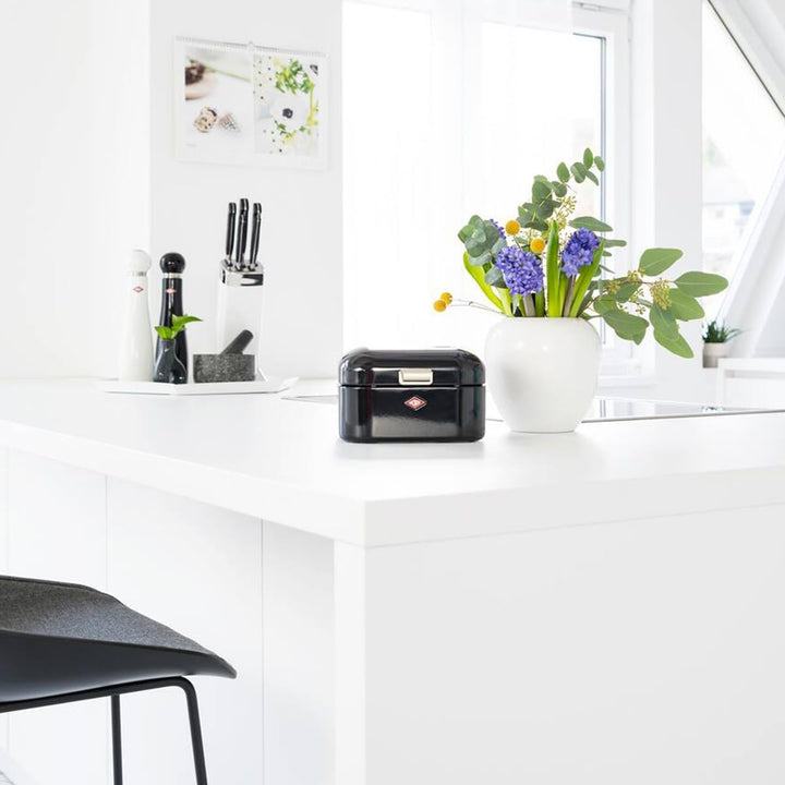 Wesco 326292 235 001 Mini Grandy Brotkasten 17 x 18 x 12cm (L/B/H) Mandel, Mandel