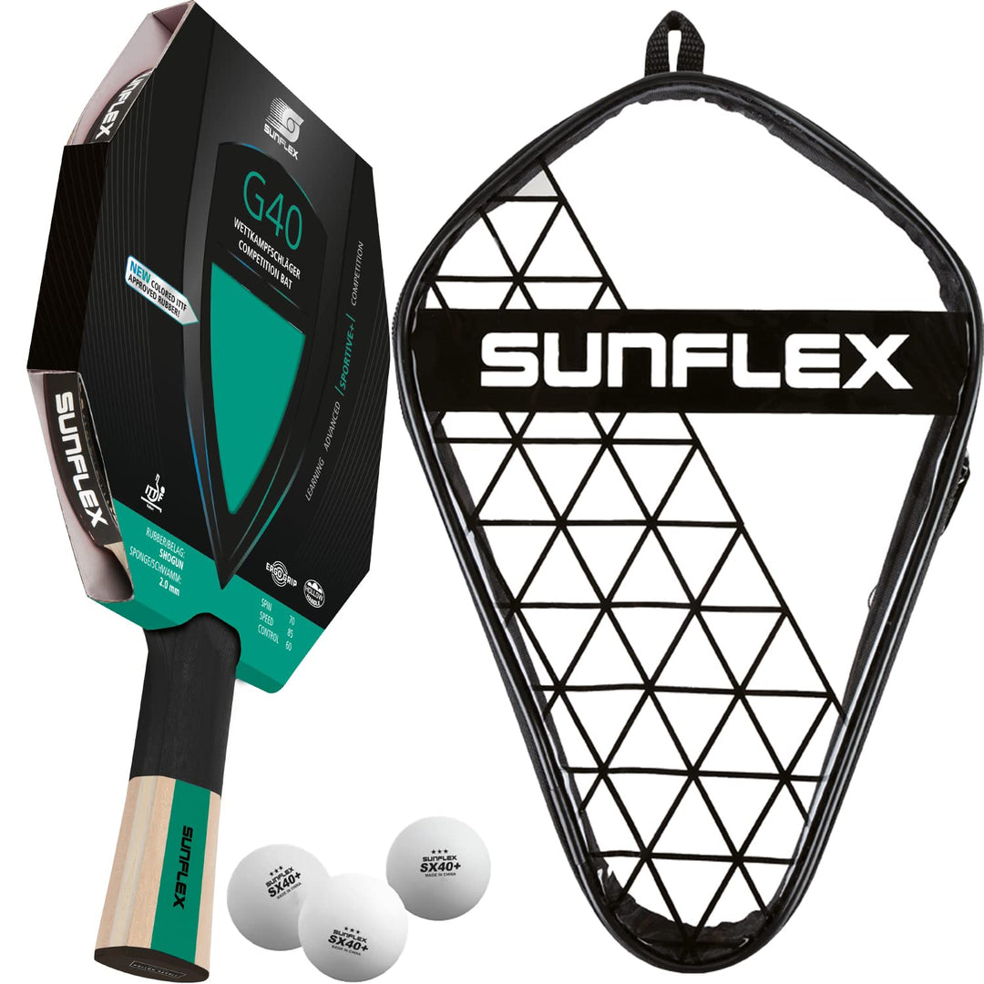 Sunflex® Color COMP G40 Tischtennisschläger | Tischtennis Racket Bat TT Profi Wettkampfschläger | an