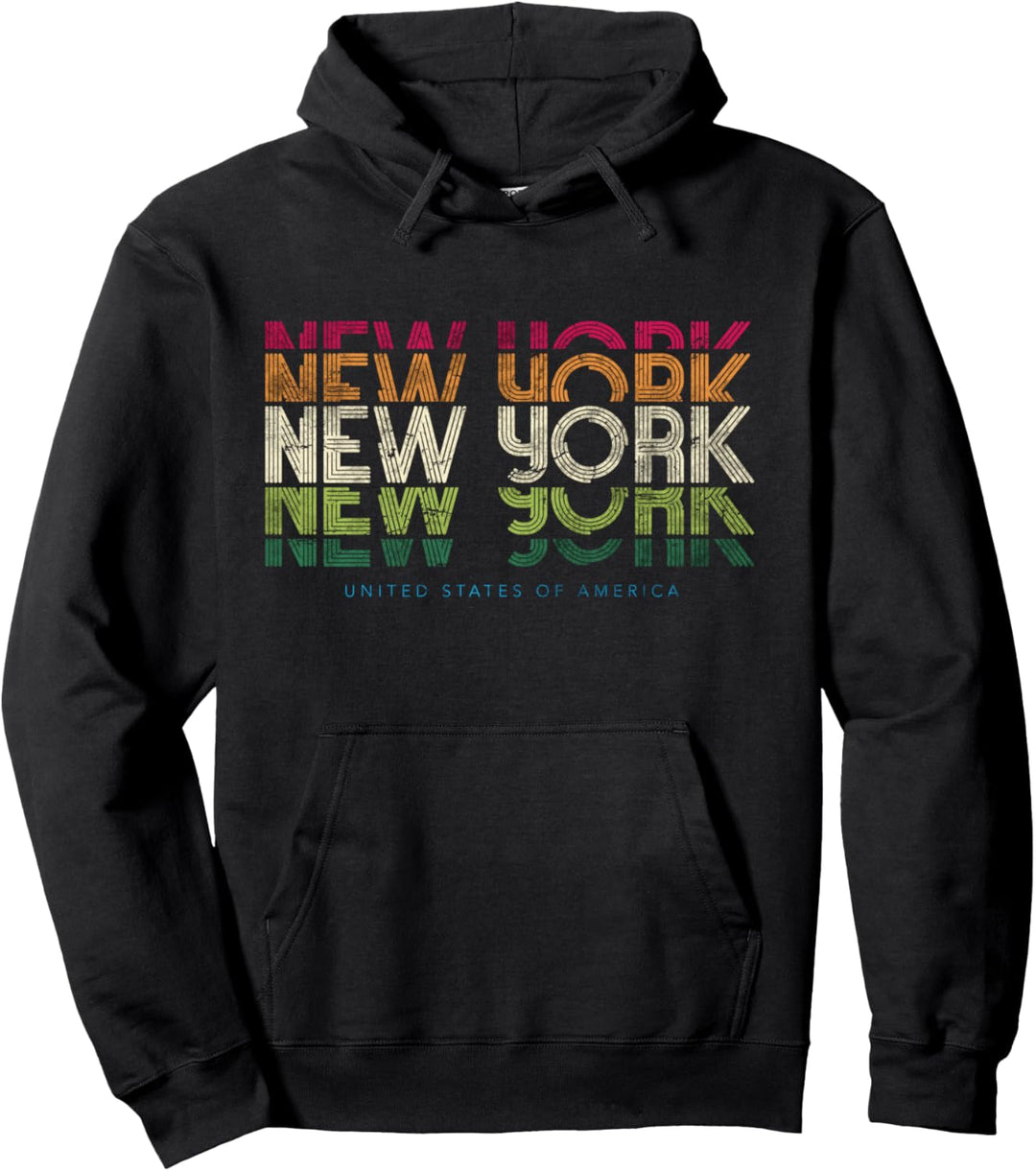 Vintage New York City Outfits Style, New York City Old Style Pullover Hoodie