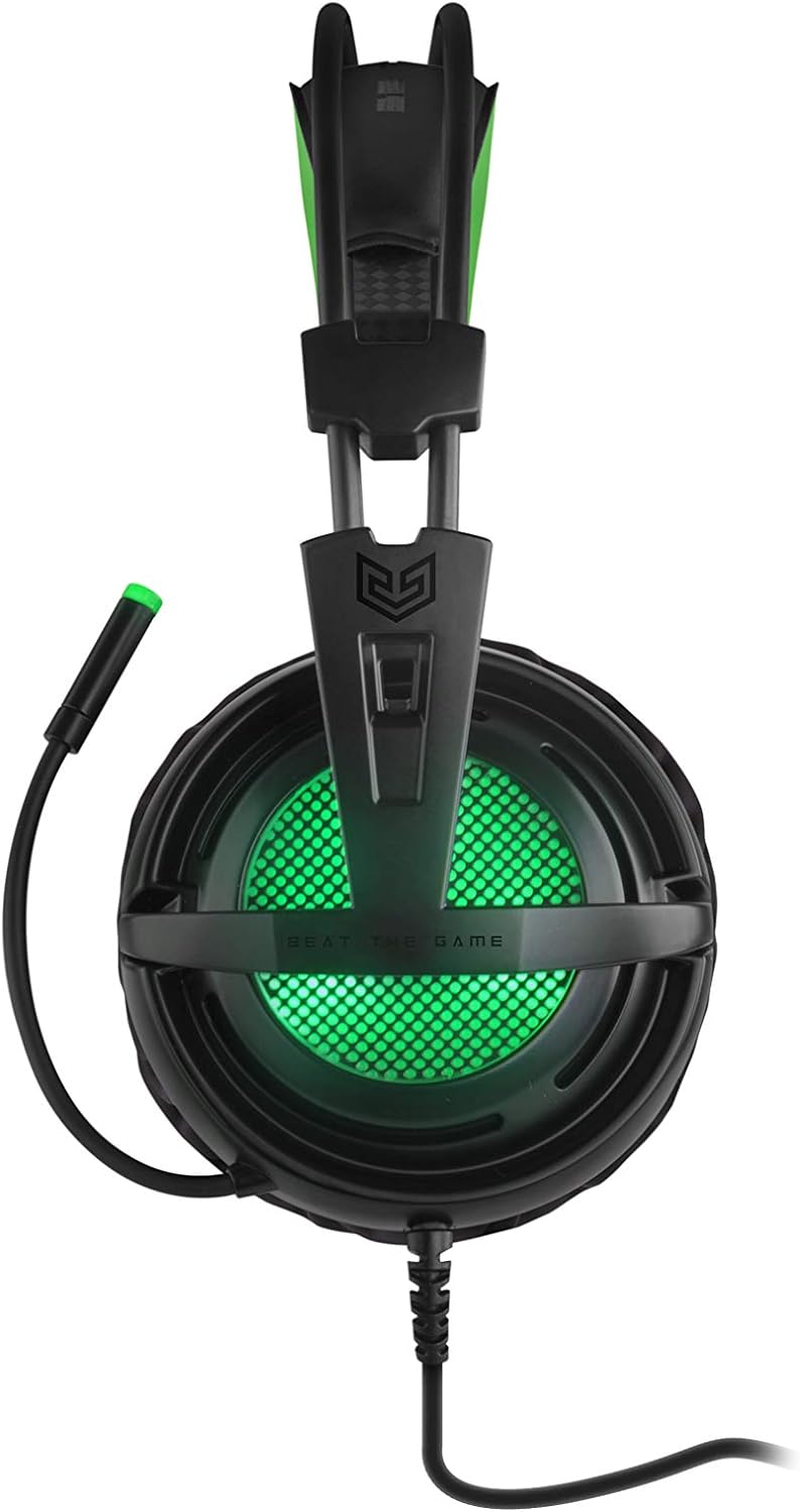 BG Xonar-X6 Binaural Headset, Schwarz, Grün, Kopfhörer – Kopfhörer (Spielkonsole/PC/Spiele, Binaural