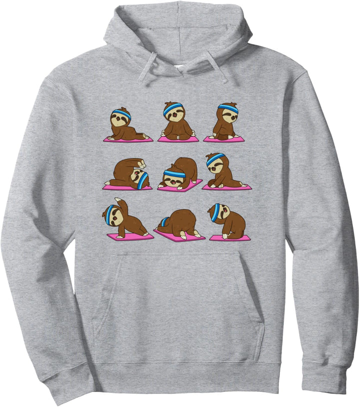 Faultier Yoga Position Workout Geschenk Pullover Hoodie