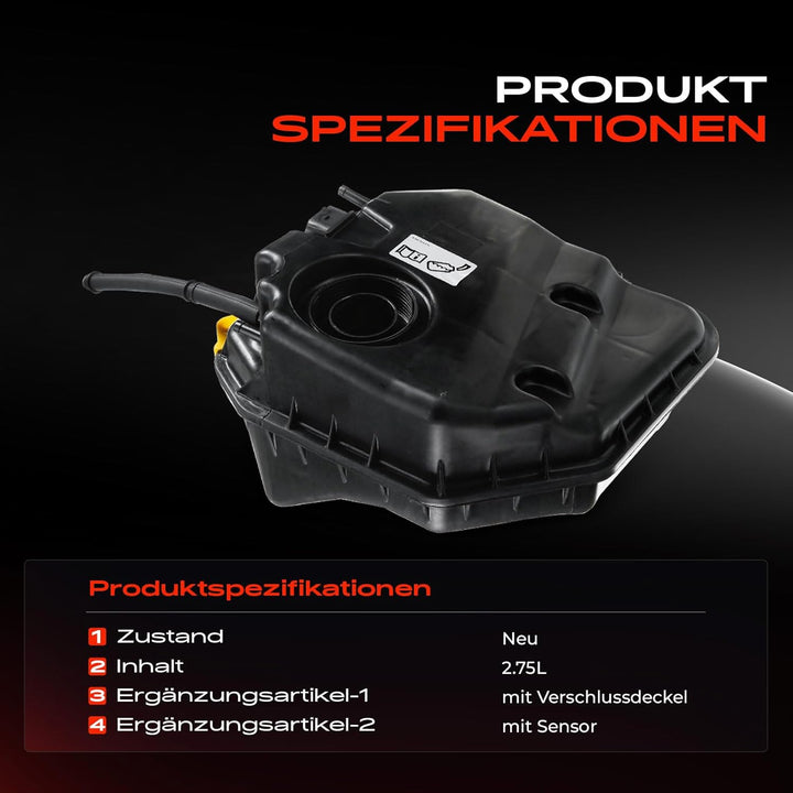 Frankberg Ausgleichsbehälter Kühlmittel Kompatibel mit Q7 4LB C-a-y-e-n-n-e 955 9PA T-o-u-a-r-e-g 7L