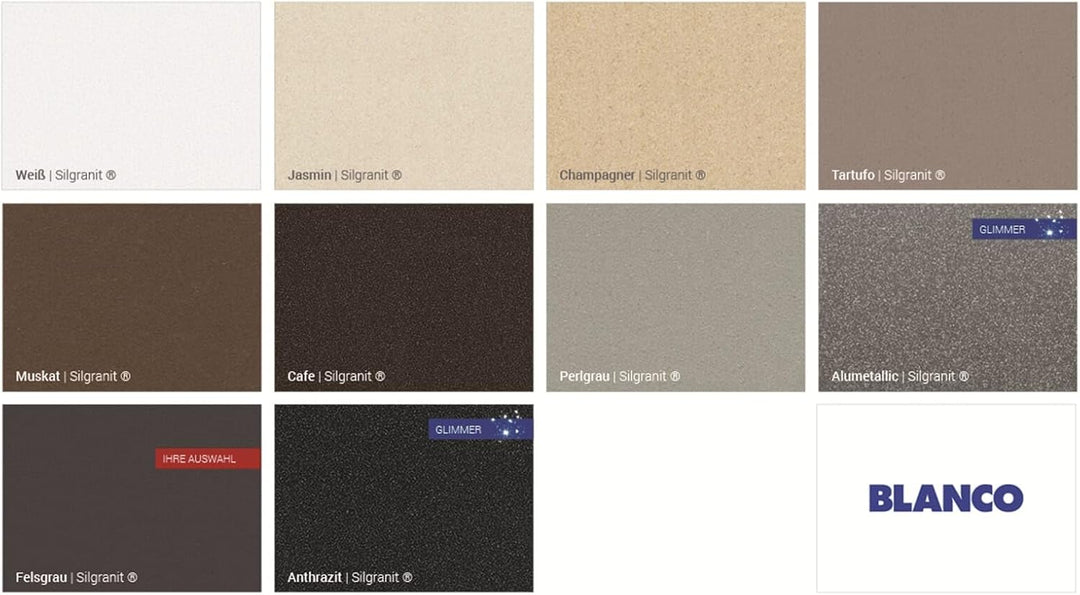 BLANCO SUBLINE 340/160-U | SILGRANIT felsgrau | Einbauart: Unterbau | Hauptbecken links | ohne Ablau