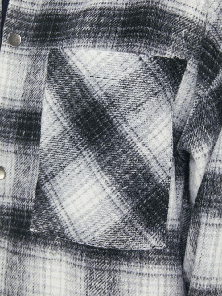 JACK & JONES Male Hemdjacke Regular Fit Hemdjacke XL Grey Melange, XL Grey Melange