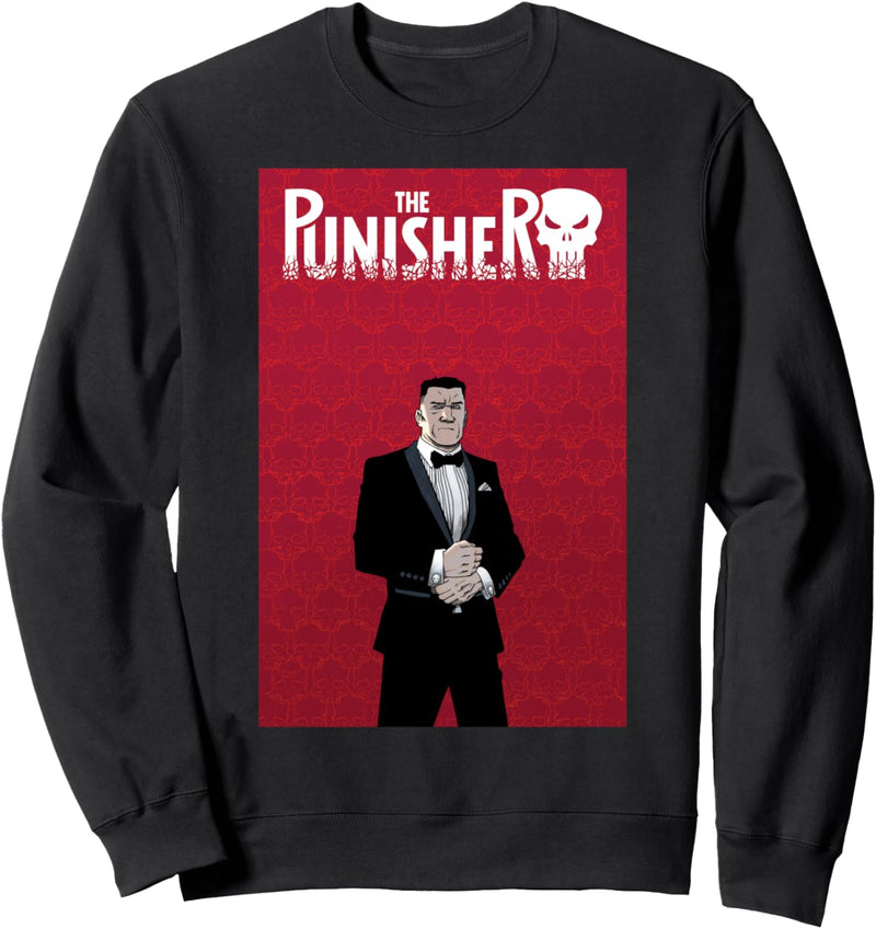 Marvel Punisher Simple Red Comic Cover Sweatshirt