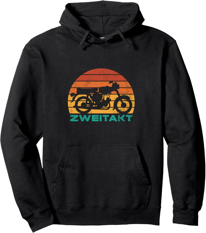 Retro S51 Zweitakt DDR Suhl Motorrad Simson Moped 2 Takt Pullover Hoodie