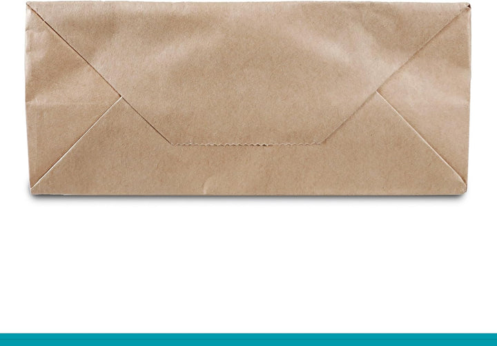 Commerline Papiertüten 250 Stück, Braun, 18+8x22 cm | Kraftpapier Tüten Klein Mit Henkel | Tragetasc