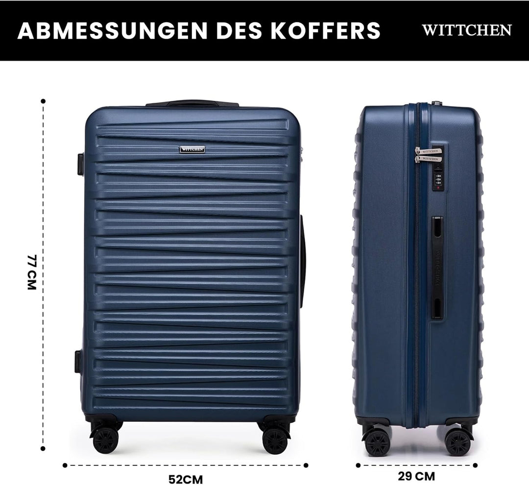 WITTCHEN Skyspeed Line Reisegepäck Grosser Koffer Hartschalenkoffer ABS Gross Rollkoffer Trolley Che