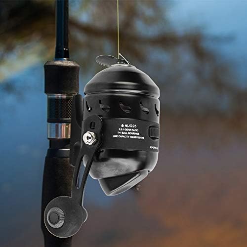 Angel Kapselrolle,Spincast Rolle Spinning Angelrolle Jg25 3,3:1Gear Ratio Casting Reel Inner Line Sc