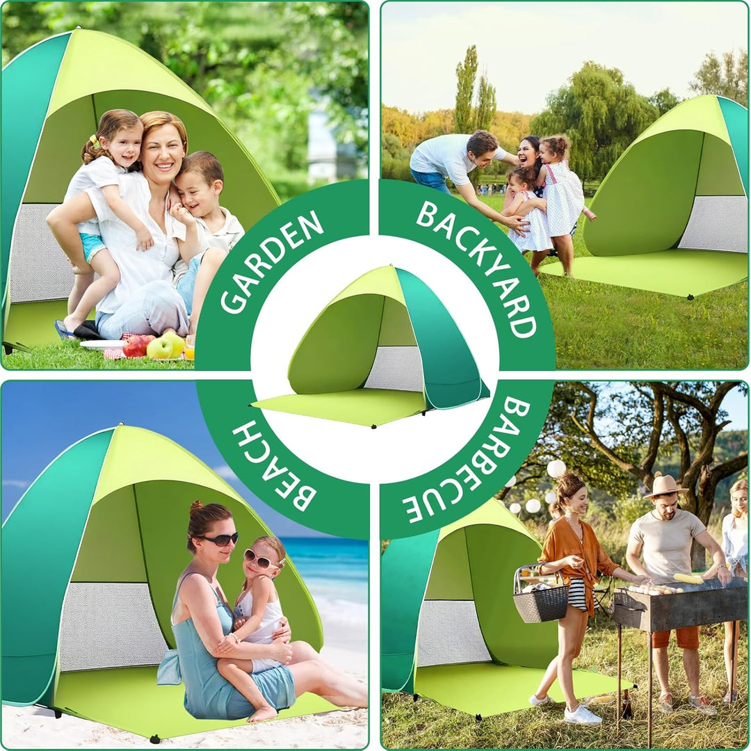 dellyy Pop Up Beach Tent UV Baby, UPF 50+, Tent Travel bietet Platz für 2-3 Personen, Beach Shelter
