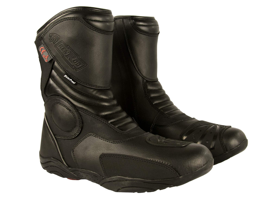 Zerimar Motorrad Lederstiefel - Stiefel Motorrad Leder - MotorradSchuhe Leder - Motorradstiefel - Mo