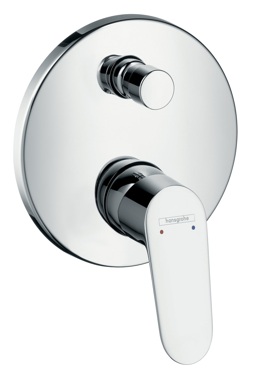 hansgrohe Focus Unterputz Wannenarmatur (für 2 Funktionen) Chrom Wanne mit integrierter Sicherungsko