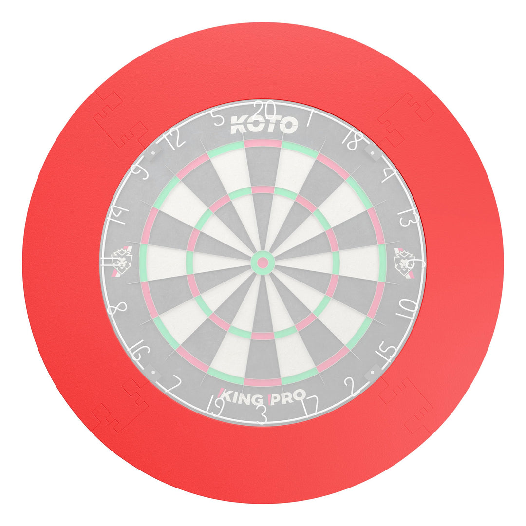 KOTO - 4pcs. Surround (13,5cm) Rot, Dartscheibe Umrandung, kostengünstige & langlebige Umrandung, ve
