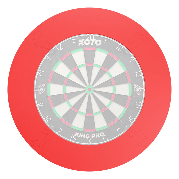 KOTO - 4pcs. Surround (13,5cm) Rot, Dartscheibe Umrandung, kostengünstige & langlebige Umrandung, ve