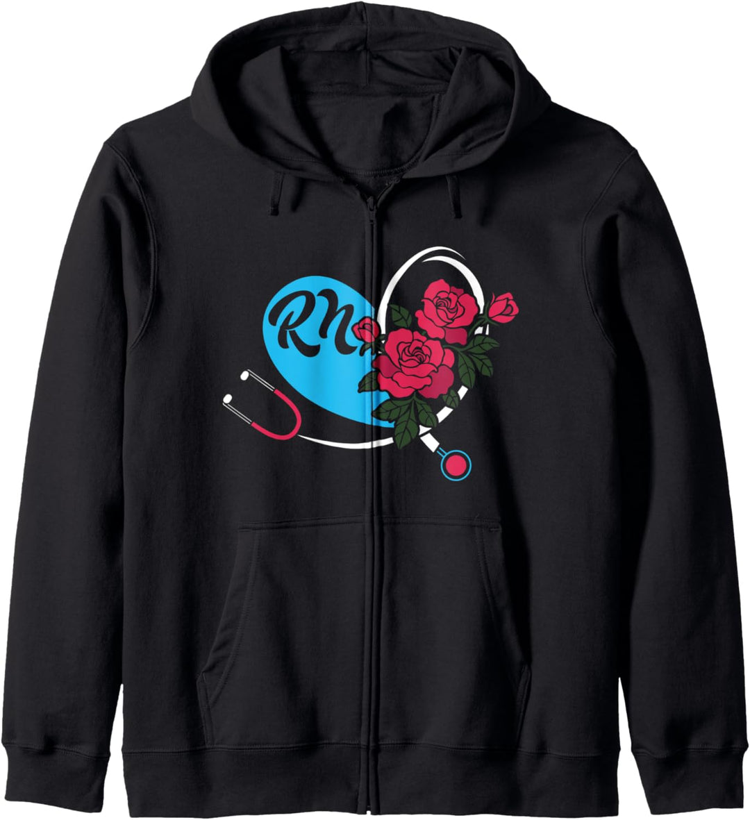 Registered Nurse Gift Design RN Krankenschwestern Stethoskop Kapuzenjacke