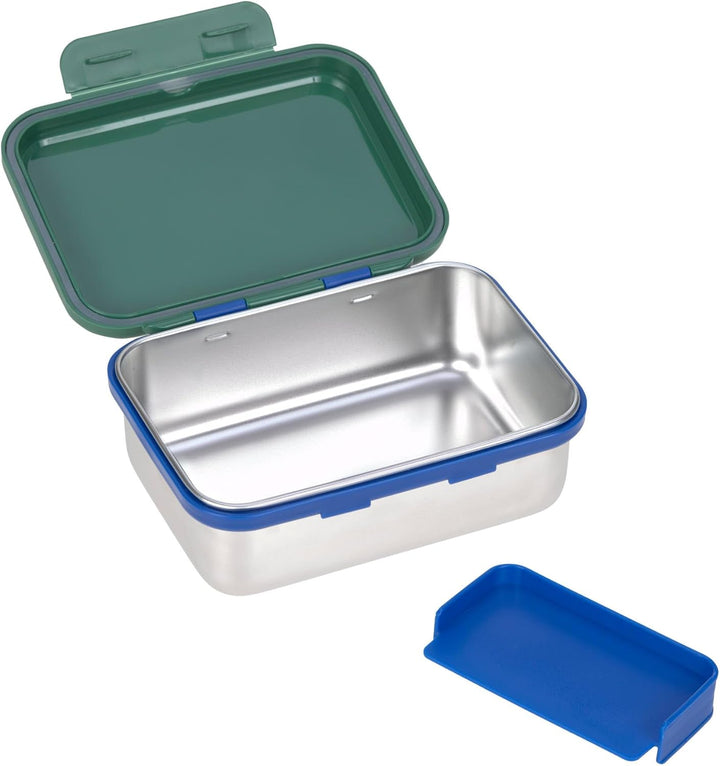 LÄSSIG Kinder Brotdose Edelstahl Lunchbox Frühstücksbox Nachhaltig Kindergarten Schule/Lunchbox Stai