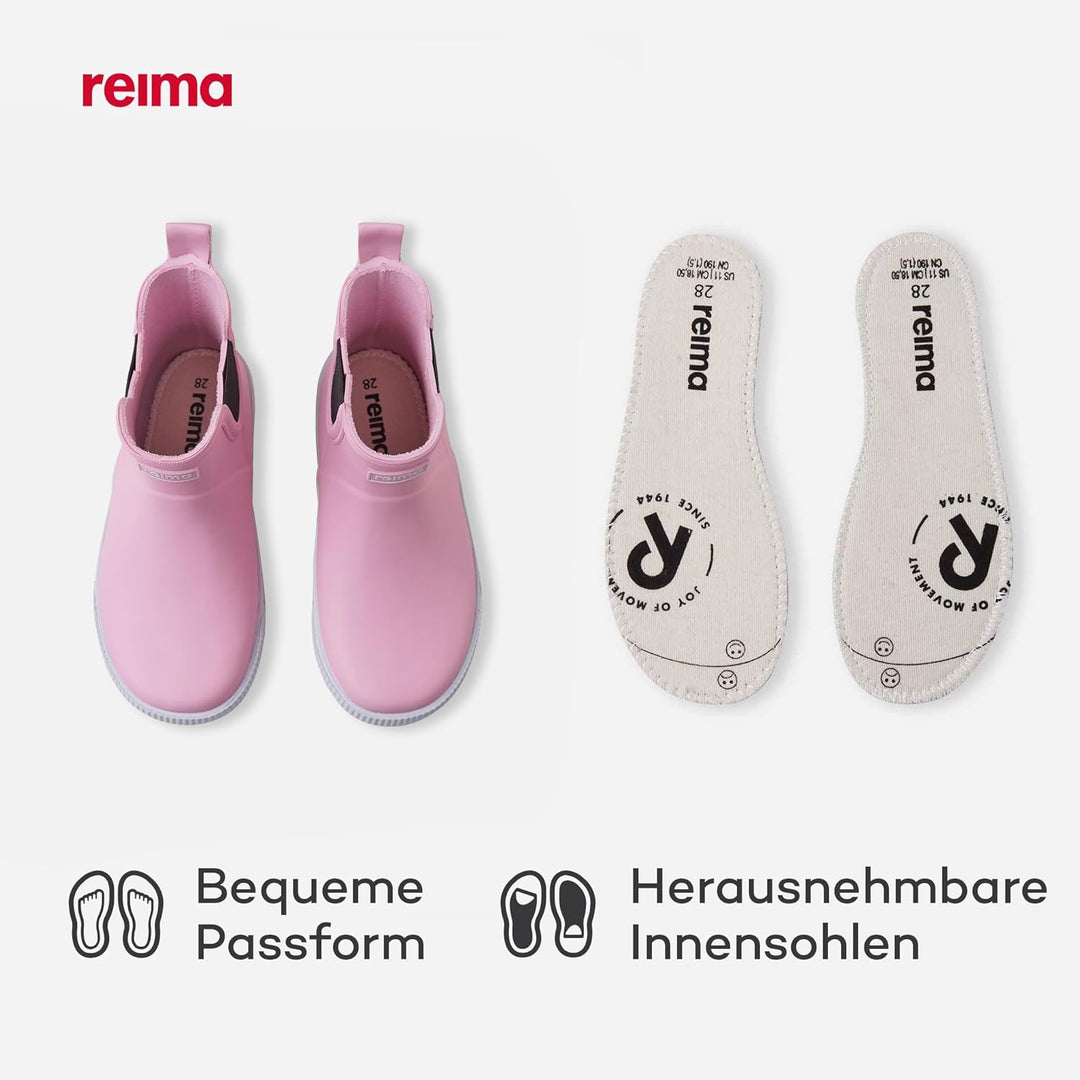 Reima - Ankles Regenstiefel für Kinder - Gummistiefel für Jungen und Mädchen, flexible Laufsohle, re