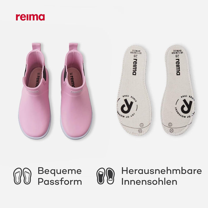 Reima - Ankles Regenstiefel für Kinder - Gummistiefel für Jungen und Mädchen, flexible Laufsohle, re