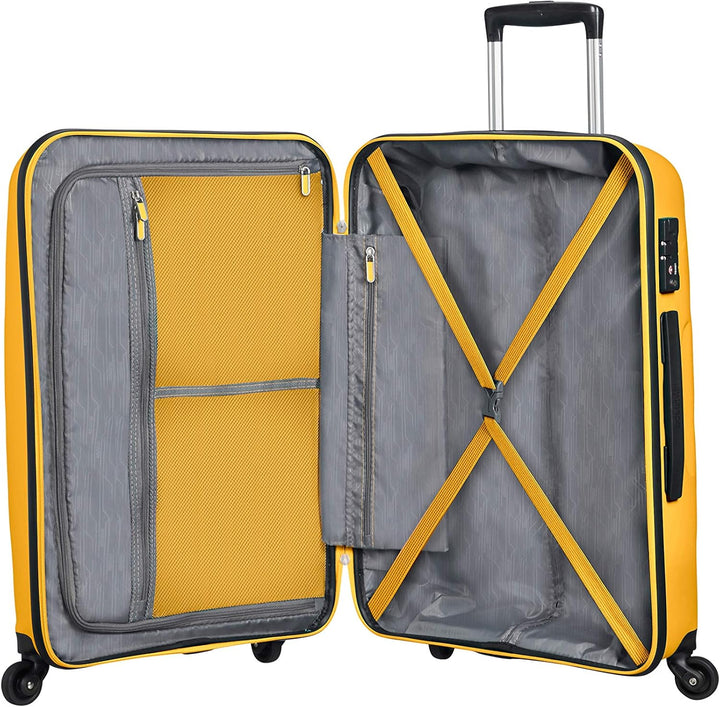 American Tourister Bon Air Spinner Hand Luggage Gelb (Light Yellow) M (66 cm - 57.5 L), Gelb (Light