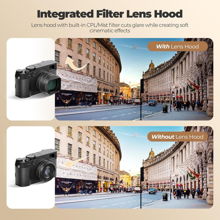 Freewell The Real Gegenlichtblende - Hybrid CPL/Mist Filter, Flipable, Touchless Filterbetrieb für F