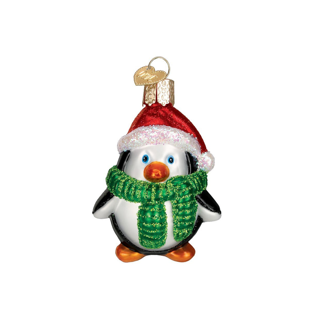 Old World Christmas Verspielte Pinguin-Kollektion Glasornamente für den Weihnachtsbaum. Verspielter