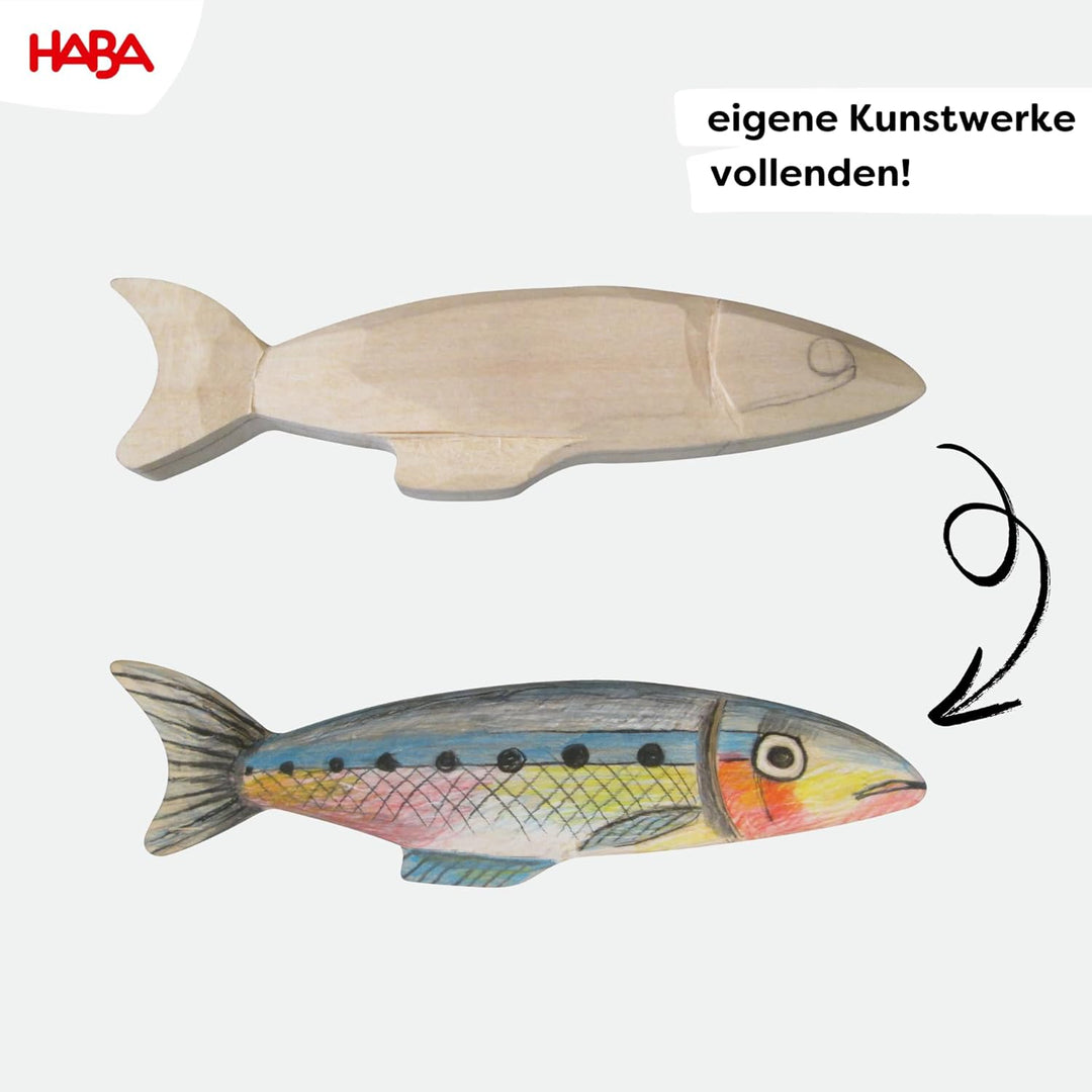 HABA Terra Kids Schnitzmesser – Taschenmesser-Set für Kinder ab 6 Jahren – inkl. Handschuhen, Schnit