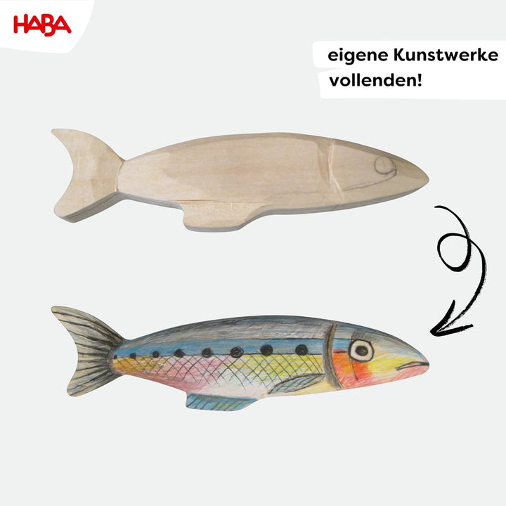 HABA Terra Kids Schnitzmesser – Taschenmesser-Set für Kinder ab 6 Jahren – inkl. Handschuhen, Schnit