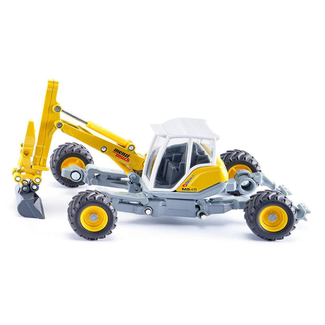 Siku 3548, Menzi Muck Schreitbagger, 1:50, Metall/Kunststoff, Gelb, Verstellbares Fahrwerk Menzi Muc