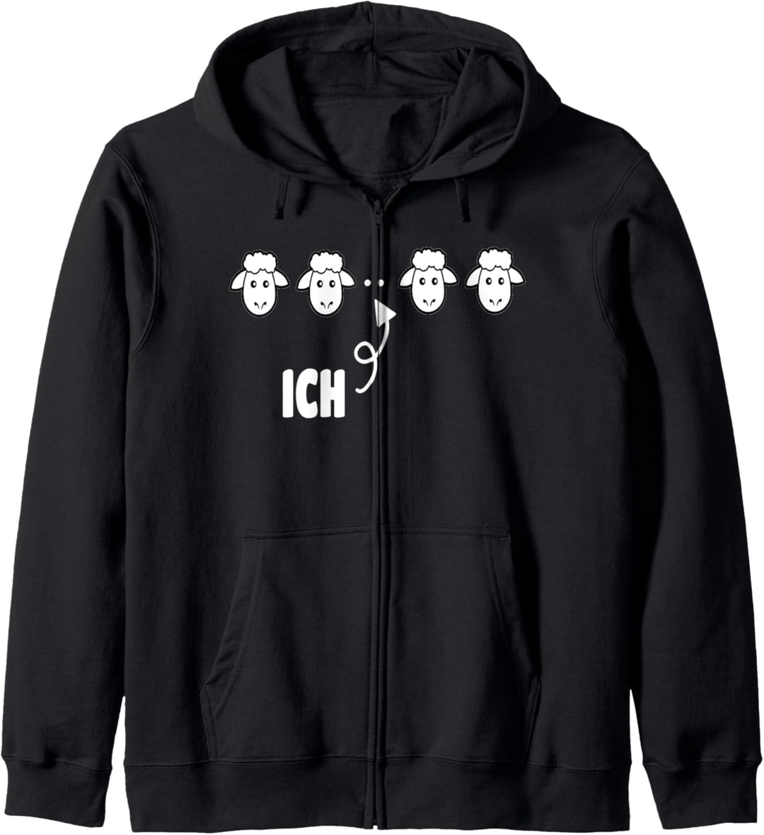 Schwarzes Schafe der Familie Lustiges Design Geschenkidee Kapuzenjacke