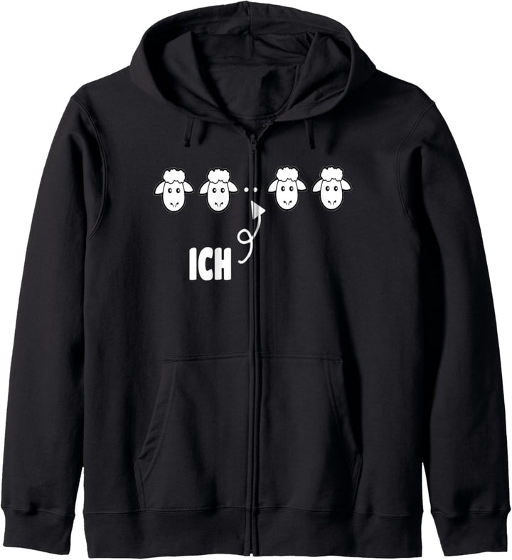 Schwarzes Schafe der Familie Lustiges Design Geschenkidee Kapuzenjacke