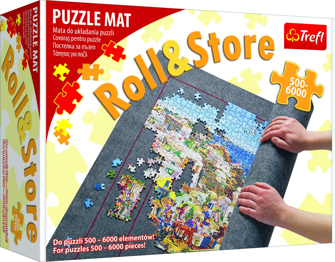 Trefl, 61440 grosse Matte mit Klettverschluss zum Puzzeln, 500 - 6000 Teile, erleichtert Aufbewahrun