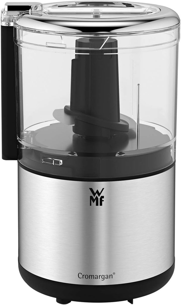 WMF Küchenminis Zerkleinerer, Cromargan matt, platzsparender Multizerkleinerer mit Einhandbedienung,