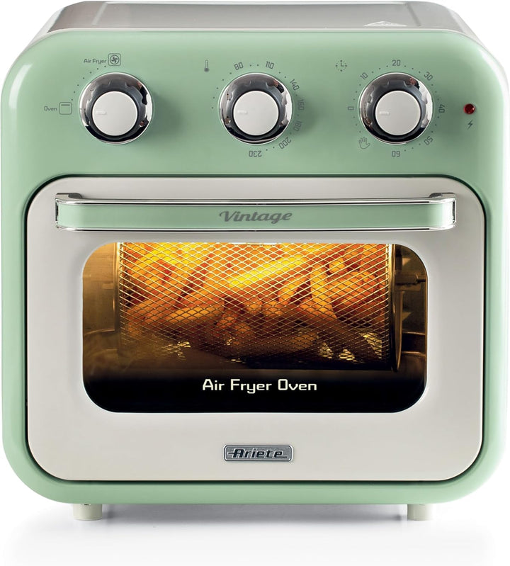 Ariete 4632 Vintage Heissluftfritteuse und Backofen, 1400 W, 2in1, 16 l Fassungsvermögen, inklusive