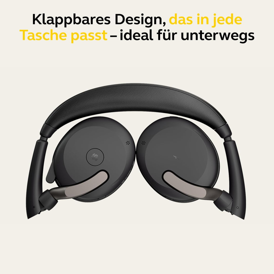 Jabra Evolve2 65 Flex - Schnurloses Stereo-Bluetooth-Headset mit geräuschunterdrückender Jabra Clear