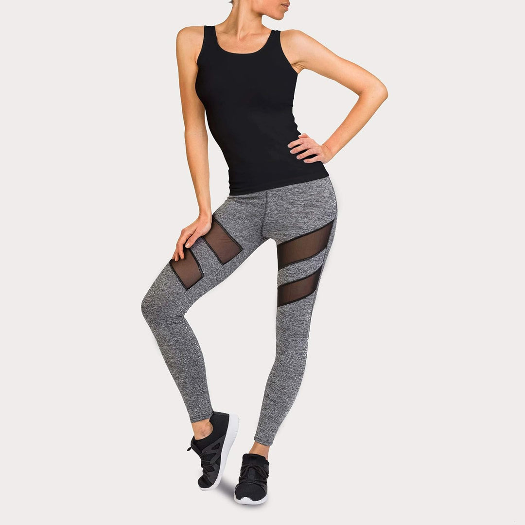 Boostershape Damen Minceur Leggings und Tank FR : Einheitsgrösse (Taille Fabricant : S/M) Schwarz, F