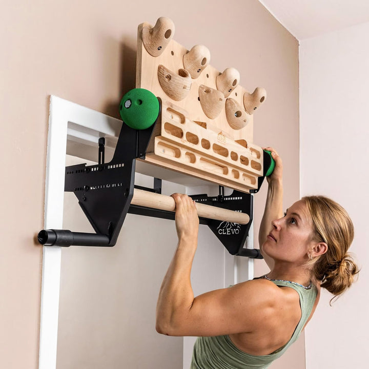 Clevo - Hangboard für Kletten und Bouldern - Climbing Trainingsboard Hangboard Klettern Aufhängung f