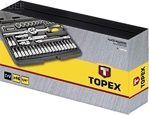 Topex 1/4 Stecknuss 46 Teile, CV. (oben 38d640)