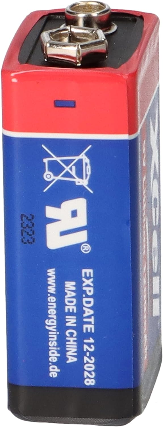WSB Batterie Akkuman.de 10er Set 9V Block Lithium Hochleistungsbatterien für Rauchmelder 10 Stück