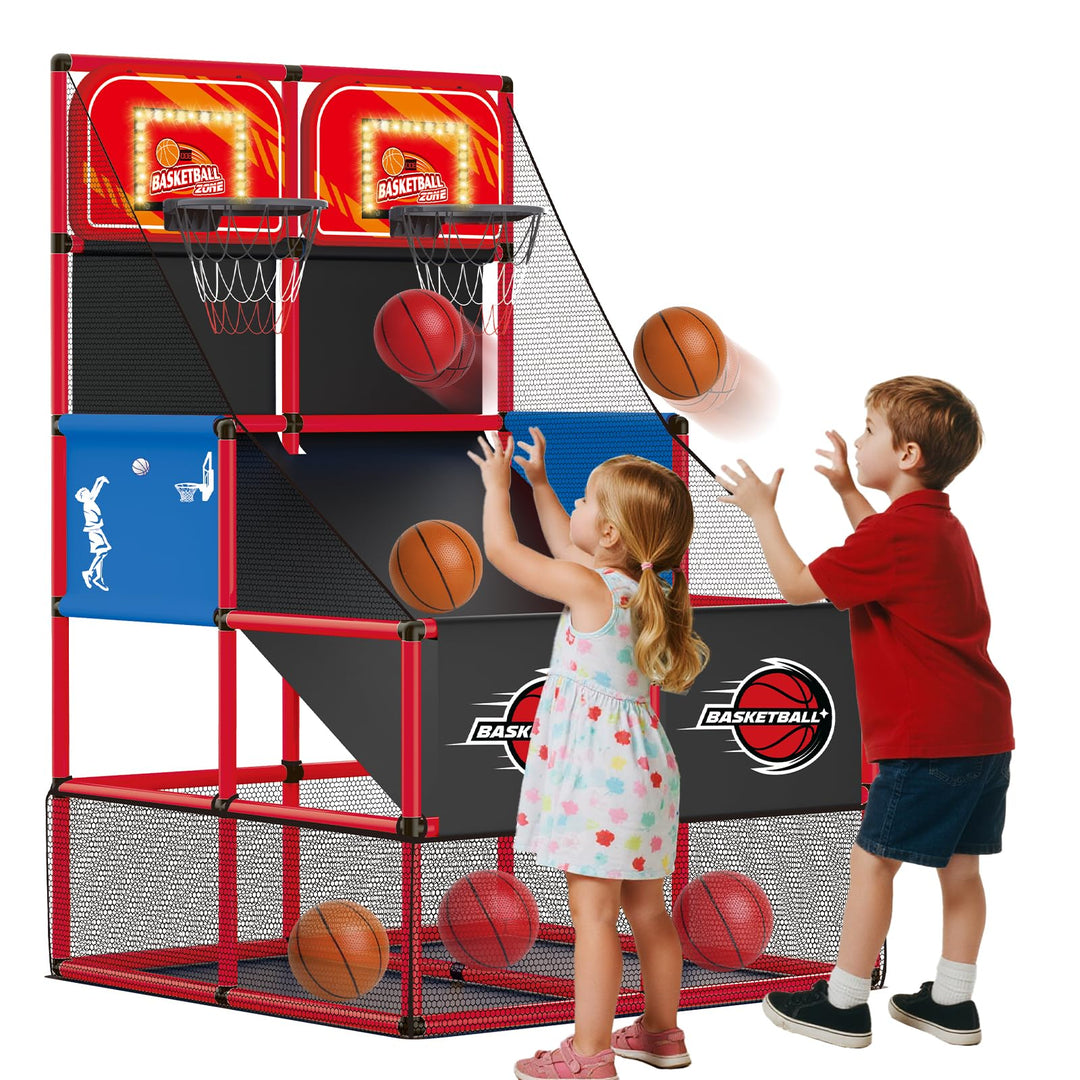 Arcade Toy Basketball Spielset für Kinder mit Punktetabelle – Elektronisches Basketballkorb für Kind