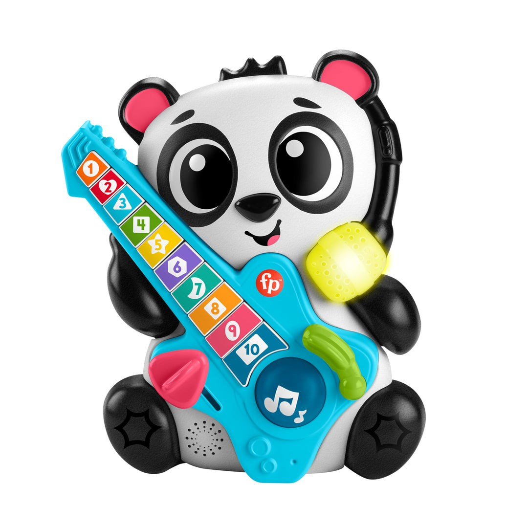 Fisher-Price Lernspielzeug für Babys und Kleinkinder, Beat Bande Zahlen & Zauber Panda Liz mit inter