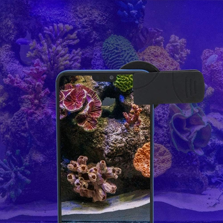 Pssopp Telefon Kameraobjektiv Aquarium Korallen Zylinder Tauchen Fotografie Objektiv Unterwasser Han