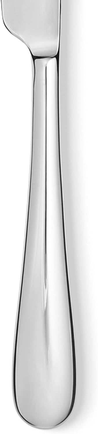 Alessi 5180/3M Nuovo Milano 6 Stück Tafelmesser/Zylinderblock glänzend, Edelstahl