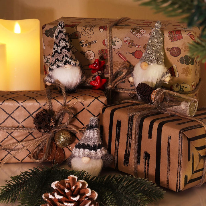com-four® 12x Premium Weihnachtsbaum-Anhänger Wichtel - Wichtelfiguren-Anhänger als Geschenkanhänger