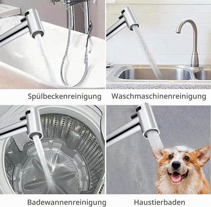 Bidet Handbrause Set, Dual-Jet-Modus, ABS-Sprühkopf mit erhöhtem Druck, Baby-Stoffwindel-Sprühset mi