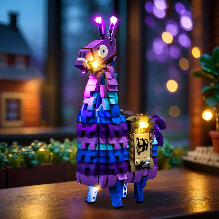 LocoLee Licht Set Kompatibel mit Lego Vorratslama Fortnite, Nur Lichter Set - Kein Modell, Licht Bel